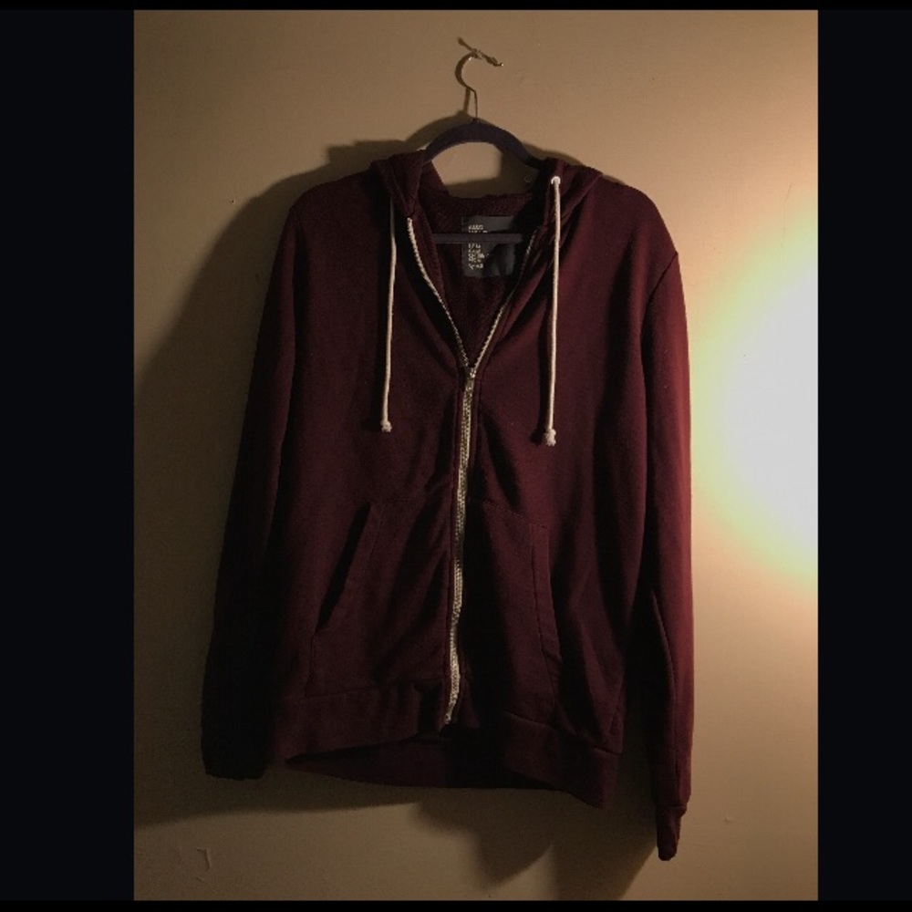 Burgundy Zip Jacket